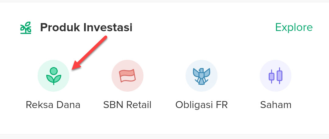 Pilih Menu Reksa Dana Bibit