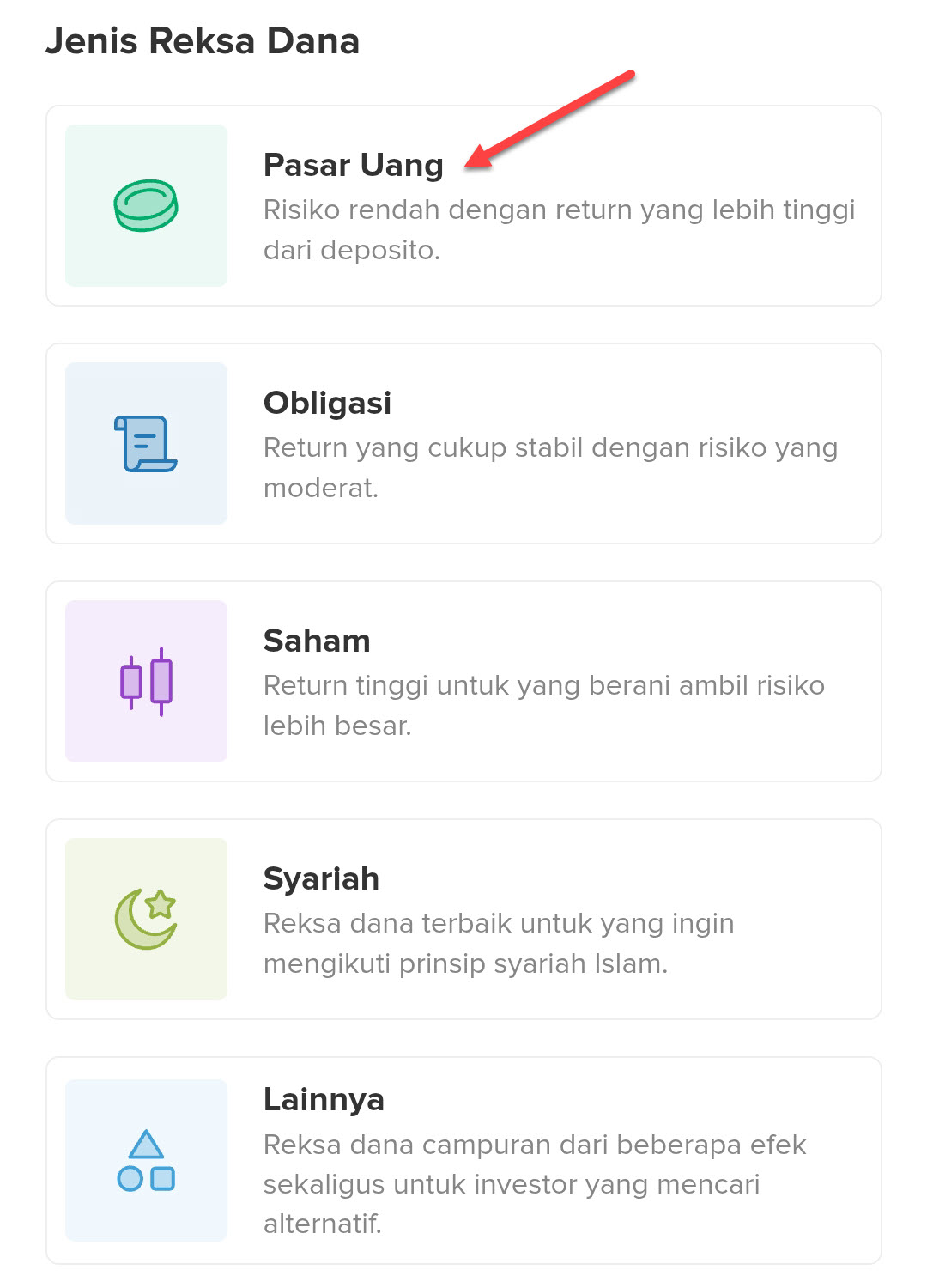 Pilih Jenis Reksa Dana Pasar Uang