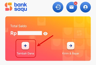 Cara Top Up Bank Saqu