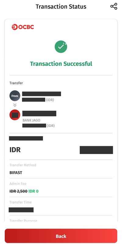 Cara Transfer OCBC ke Bank Lain Menggunakan BI FAST